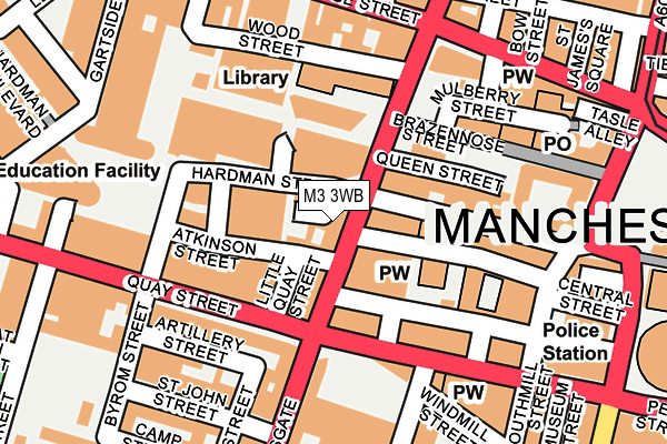 M3 3WB map - OS OpenMap – Local (Ordnance Survey) M3 3WB map - OS OpenMap – Local (Ordnance Survey)