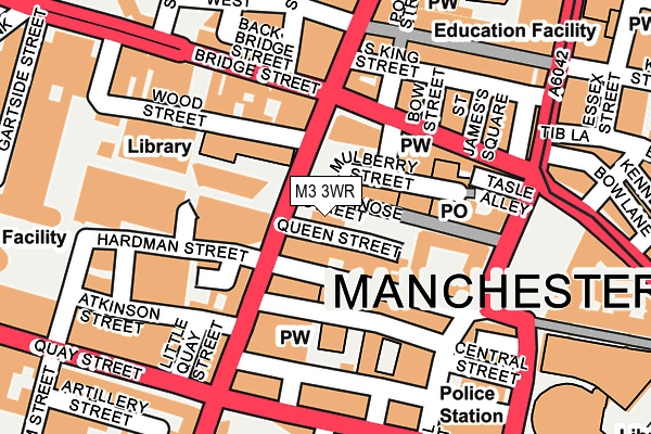 M3 3WR map - OS OpenMap – Local (Ordnance Survey) M3 3WR map - OS OpenMap – Local (Ordnance Survey)