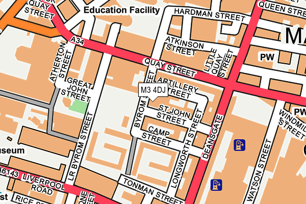 M3 4DJ map - OS OpenMap – Local (Ordnance Survey) M3 4DJ map - OS OpenMap – Local (Ordnance Survey)