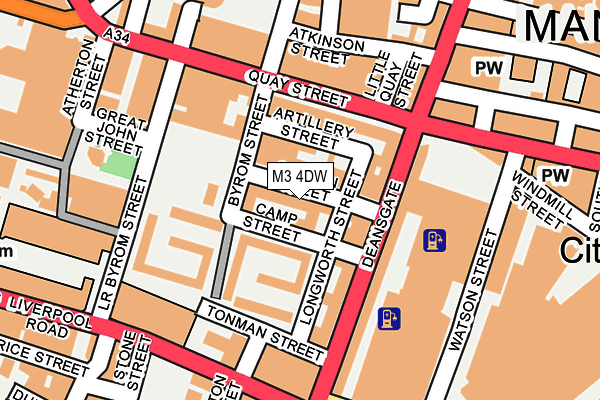 M3 4DW map - OS OpenMap – Local (Ordnance Survey) M3 4DW map - OS OpenMap – Local (Ordnance Survey)