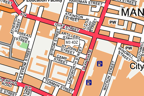 M3 4DZ map - OS OpenMap – Local (Ordnance Survey) M3 4DZ map - OS OpenMap – Local (Ordnance Survey)