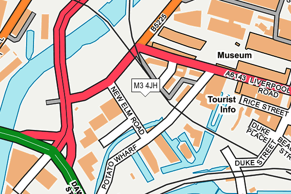 M3 4JH map - OS OpenMap – Local (Ordnance Survey)