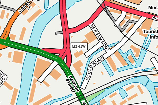 M3 4JW map - OS OpenMap – Local (Ordnance Survey) M3 4JW map - OS OpenMap – Local (Ordnance Survey)