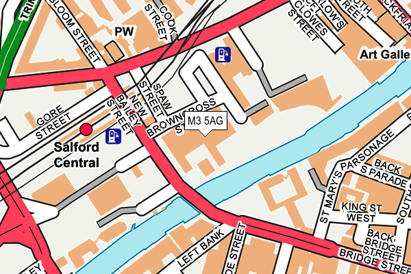 M3 5AG map - OS OpenMap – Local (Ordnance Survey) M3 5AG map - OS OpenMap – Local (Ordnance Survey)