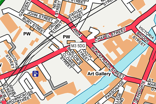 M3 5DG map - OS OpenMap – Local (Ordnance Survey) M3 5DG map - OS OpenMap – Local (Ordnance Survey)