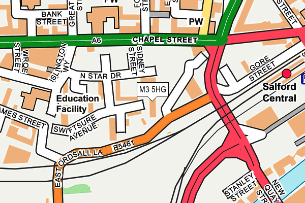 M3 5HG map - OS OpenMap – Local (Ordnance Survey) M3 5HG map - OS OpenMap – Local (Ordnance Survey)