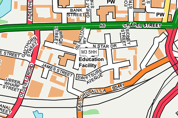 M3 5HH map - OS OpenMap – Local (Ordnance Survey) M3 5HH map - OS OpenMap – Local (Ordnance Survey)