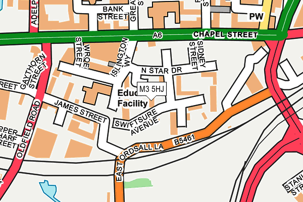 M3 5HJ map - OS OpenMap – Local (Ordnance Survey) M3 5HJ map - OS OpenMap – Local (Ordnance Survey)