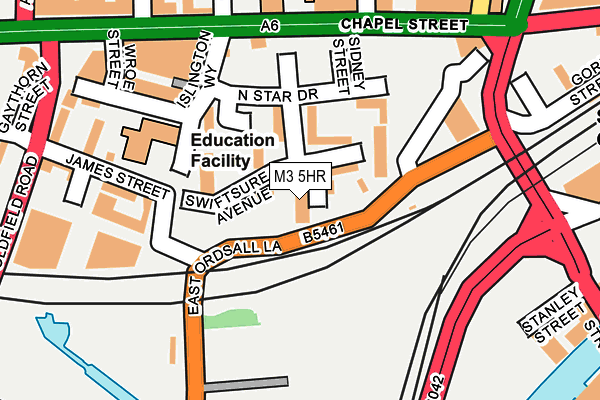 M3 5HR map - OS OpenMap – Local (Ordnance Survey) M3 5HR map - OS OpenMap – Local (Ordnance Survey)