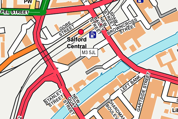 M3 5JL map - OS OpenMap – Local (Ordnance Survey) M3 5JL map - OS OpenMap – Local (Ordnance Survey)