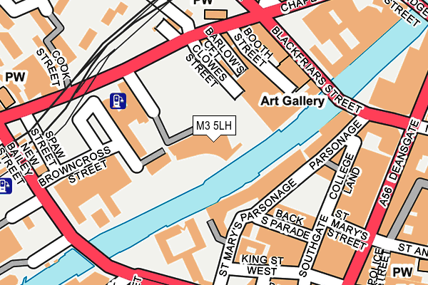 M3 5LH map - OS OpenMap – Local (Ordnance Survey) M3 5LH map - OS OpenMap – Local (Ordnance Survey)