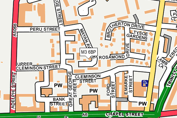 M3 6BP map - OS OpenMap – Local (Ordnance Survey) M3 6BP map - OS OpenMap – Local (Ordnance Survey)