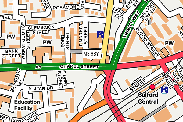 M3 6BY map - OS OpenMap – Local (Ordnance Survey) M3 6BY map - OS OpenMap – Local (Ordnance Survey)