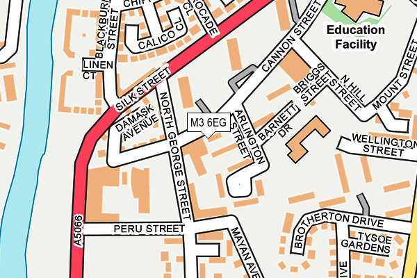M3 6EG map - OS OpenMap – Local (Ordnance Survey) M3 6EG map - OS OpenMap – Local (Ordnance Survey)