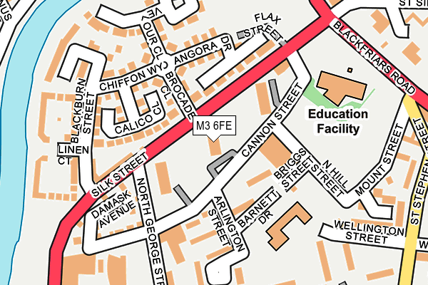 M3 6FE map - OS OpenMap – Local (Ordnance Survey) M3 6FE map - OS OpenMap – Local (Ordnance Survey)