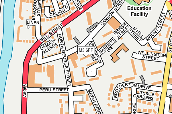 M3 6FF map - OS OpenMap – Local (Ordnance Survey) M3 6FF map - OS OpenMap – Local (Ordnance Survey)