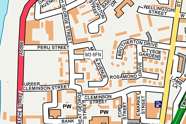 M3 6FN map - OS OpenMap – Local (Ordnance Survey) M3 6FN map - OS OpenMap – Local (Ordnance Survey)