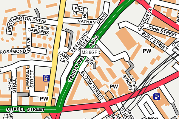 M3 6GF map - OS OpenMap – Local (Ordnance Survey) M3 6GF map - OS OpenMap – Local (Ordnance Survey)