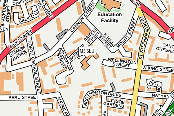 M3 6LU map - OS OpenMap – Local (Ordnance Survey) M3 6LU map - OS OpenMap – Local (Ordnance Survey)