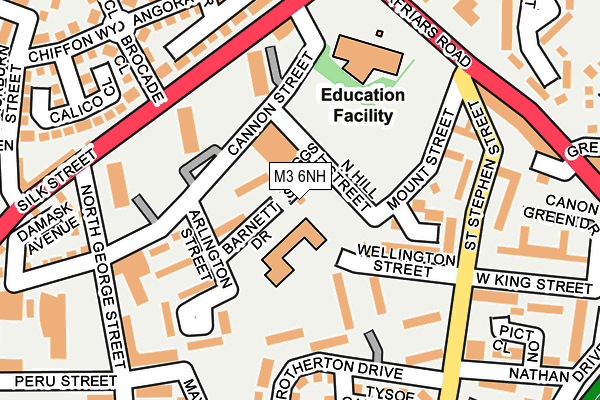 M3 6NH map - OS OpenMap – Local (Ordnance Survey) M3 6NH map - OS OpenMap – Local (Ordnance Survey)