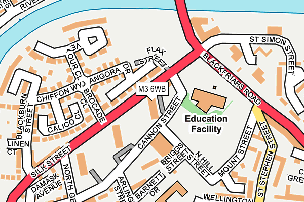 M3 6WB map - OS OpenMap – Local (Ordnance Survey) M3 6WB map - OS OpenMap – Local (Ordnance Survey)