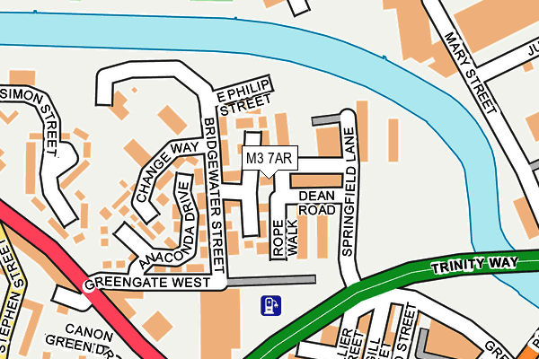 M3 7AR map - OS OpenMap – Local (Ordnance Survey) M3 7AR map - OS OpenMap – Local (Ordnance Survey)