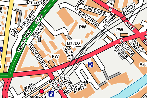 M3 7BG map - OS OpenMap – Local (Ordnance Survey)