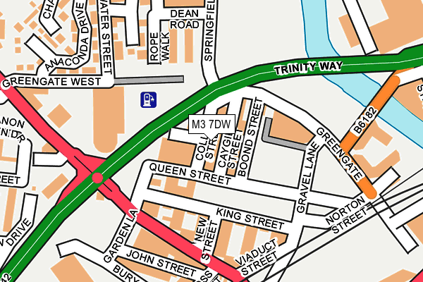 M3 7DW map - OS OpenMap – Local (Ordnance Survey) M3 7DW map - OS OpenMap – Local (Ordnance Survey)