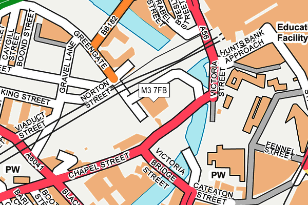 M3 7FB map - OS OpenMap – Local (Ordnance Survey) M3 7FB map - OS OpenMap – Local (Ordnance Survey)