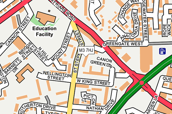 M3 7HJ map - OS OpenMap – Local (Ordnance Survey) M3 7HJ map - OS OpenMap – Local (Ordnance Survey)