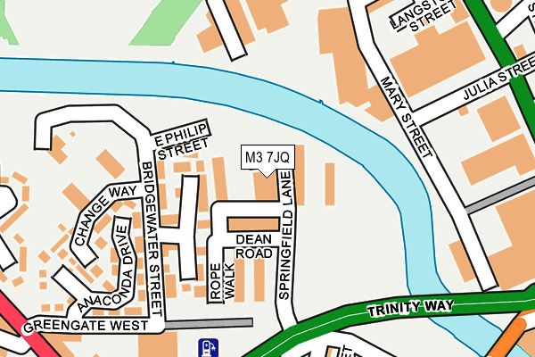 M3 7JQ map - OS OpenMap – Local (Ordnance Survey) M3 7JQ map - OS OpenMap – Local (Ordnance Survey)