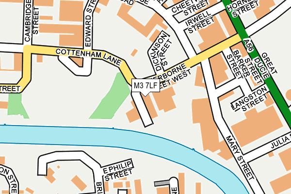 M3 7LF map - OS OpenMap – Local (Ordnance Survey) M3 7LF map - OS OpenMap – Local (Ordnance Survey)
