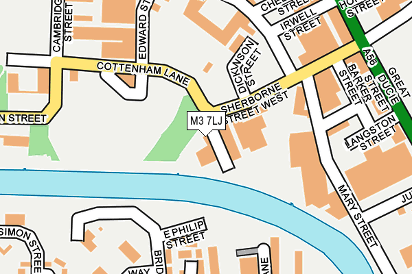 M3 7LJ map - OS OpenMap – Local (Ordnance Survey) M3 7LJ map - OS OpenMap – Local (Ordnance Survey)