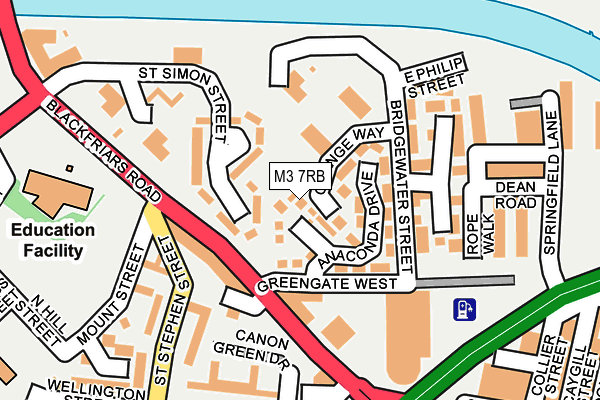 M3 7RB map - OS OpenMap – Local (Ordnance Survey) M3 7RB map - OS OpenMap – Local (Ordnance Survey)