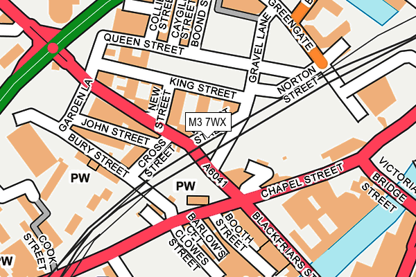 M3 7WX map - OS OpenMap – Local (Ordnance Survey) M3 7WX map - OS OpenMap – Local (Ordnance Survey)