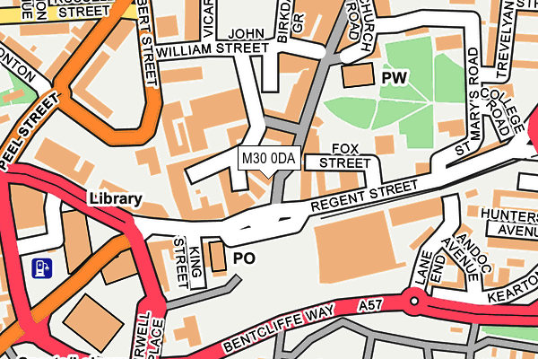 M30 0DA map - OS OpenMap – Local (Ordnance Survey) M30 0DA map - OS OpenMap – Local (Ordnance Survey)