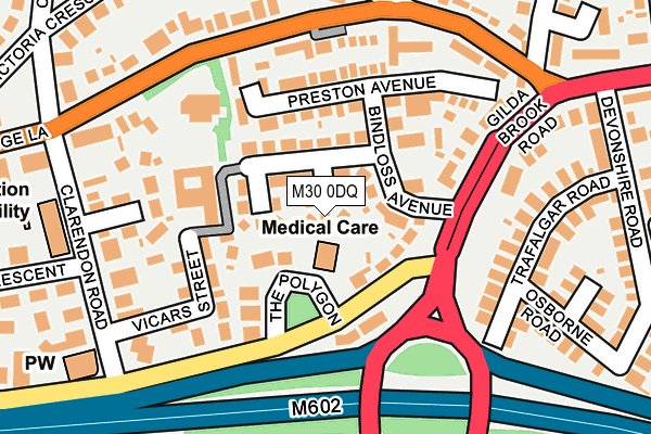 M30 0DQ map - OS OpenMap – Local (Ordnance Survey) M30 0DQ map - OS OpenMap – Local (Ordnance Survey)