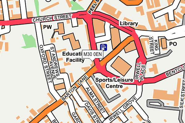 M30 0EN map - OS OpenMap – Local (Ordnance Survey) M30 0EN map - OS OpenMap – Local (Ordnance Survey)
