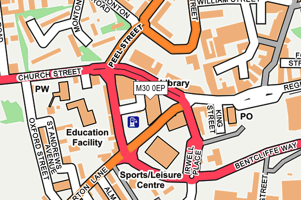M30 0EP map - OS OpenMap – Local (Ordnance Survey) M30 0EP map - OS OpenMap – Local (Ordnance Survey)