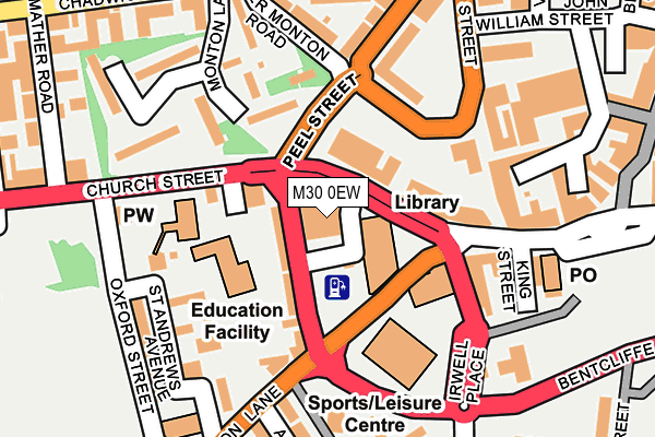 M30 0EW map - OS OpenMap – Local (Ordnance Survey) M30 0EW map - OS OpenMap – Local (Ordnance Survey)