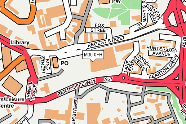 M30 0FH map - OS OpenMap – Local (Ordnance Survey)