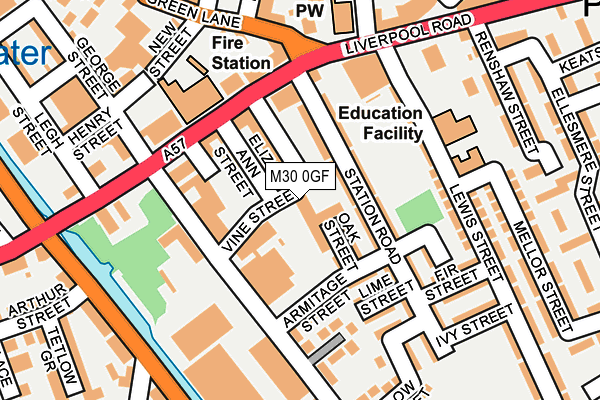 M30 0GF map - OS OpenMap – Local (Ordnance Survey) M30 0GF map - OS OpenMap – Local (Ordnance Survey)