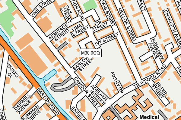 M30 0GQ map - OS OpenMap – Local (Ordnance Survey) M30 0GQ map - OS OpenMap – Local (Ordnance Survey)