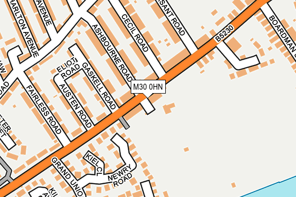 M30 0HN map - OS OpenMap – Local (Ordnance Survey) M30 0HN map - OS OpenMap – Local (Ordnance Survey)