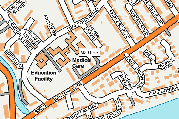 M30 0HS map - OS OpenMap – Local (Ordnance Survey) M30 0HS map - OS OpenMap – Local (Ordnance Survey)