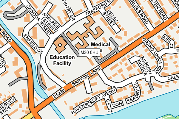M30 0HU map - OS OpenMap – Local (Ordnance Survey) M30 0HU map - OS OpenMap – Local (Ordnance Survey)