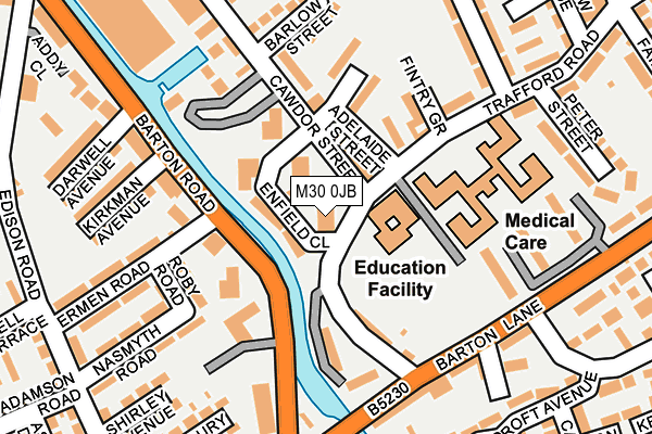M30 0JB map - OS OpenMap – Local (Ordnance Survey) M30 0JB map - OS OpenMap – Local (Ordnance Survey)