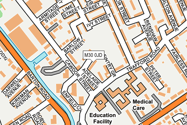 M30 0JD map - OS OpenMap – Local (Ordnance Survey) M30 0JD map - OS OpenMap – Local (Ordnance Survey)