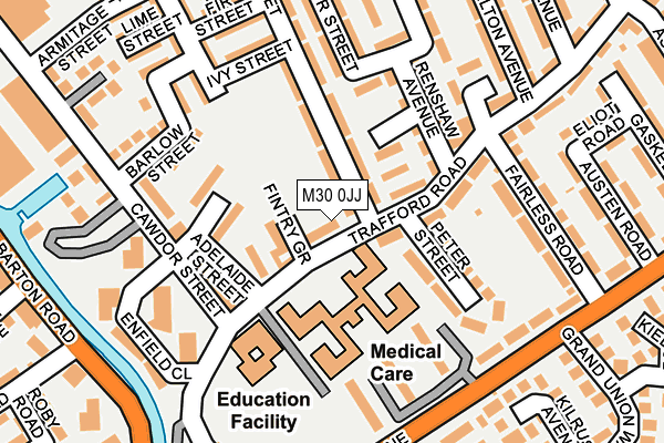 M30 0JJ map - OS OpenMap – Local (Ordnance Survey)