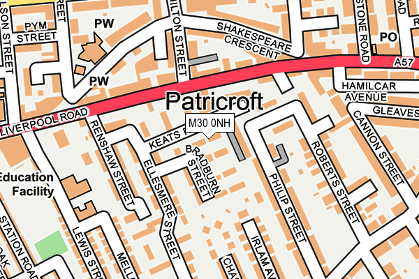 M30 0NH map - OS OpenMap – Local (Ordnance Survey) M30 0NH map - OS OpenMap – Local (Ordnance Survey)
